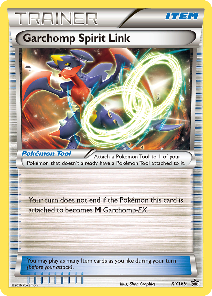 Garchomp Spirit Link XY169 Promo card from XY Black Star Promos