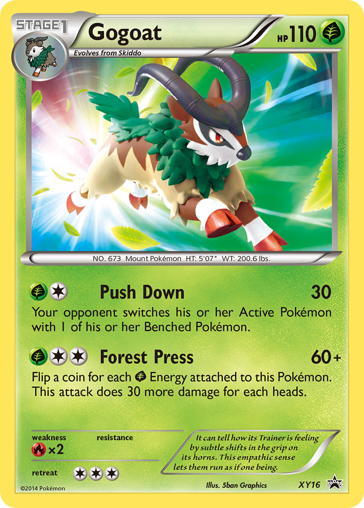 Gogoat XY16/211 Promo card from XY Black Star Promos