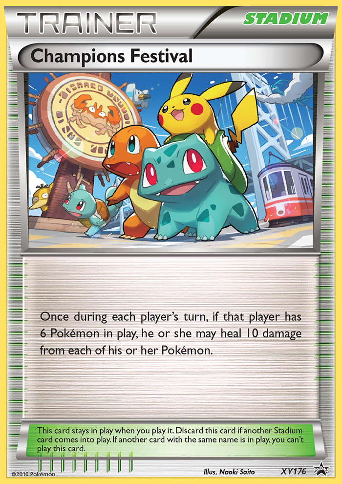 Champions Festival XY176/211 Promo card from XY Black Star Promos