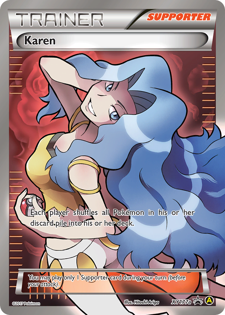 Karen XY177a/211 Promo card from XY Black Star Promos