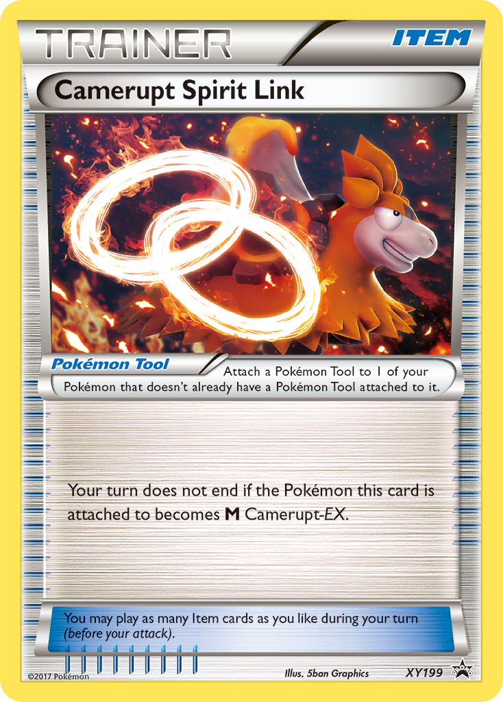 Camerupt Spirit Link XY199 Promo card from XY Black Star Promos