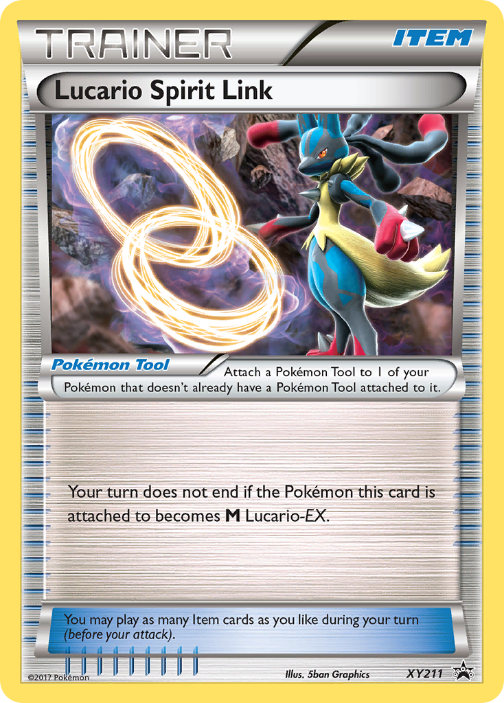 Lucario Spirit Link XY211 Promo card from XY Black Star Promos