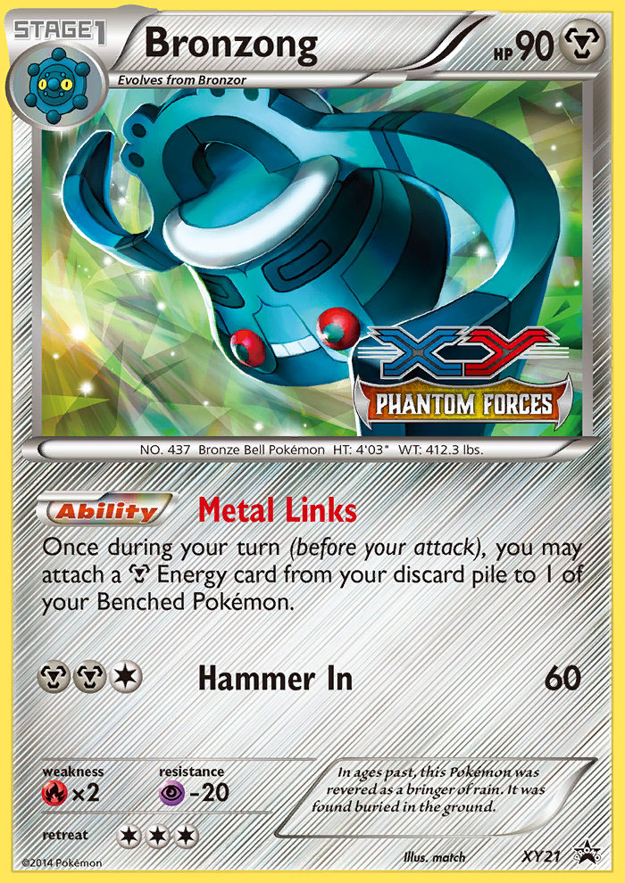 Bronzong XY21/211 Promo card from XY Black Star Promos