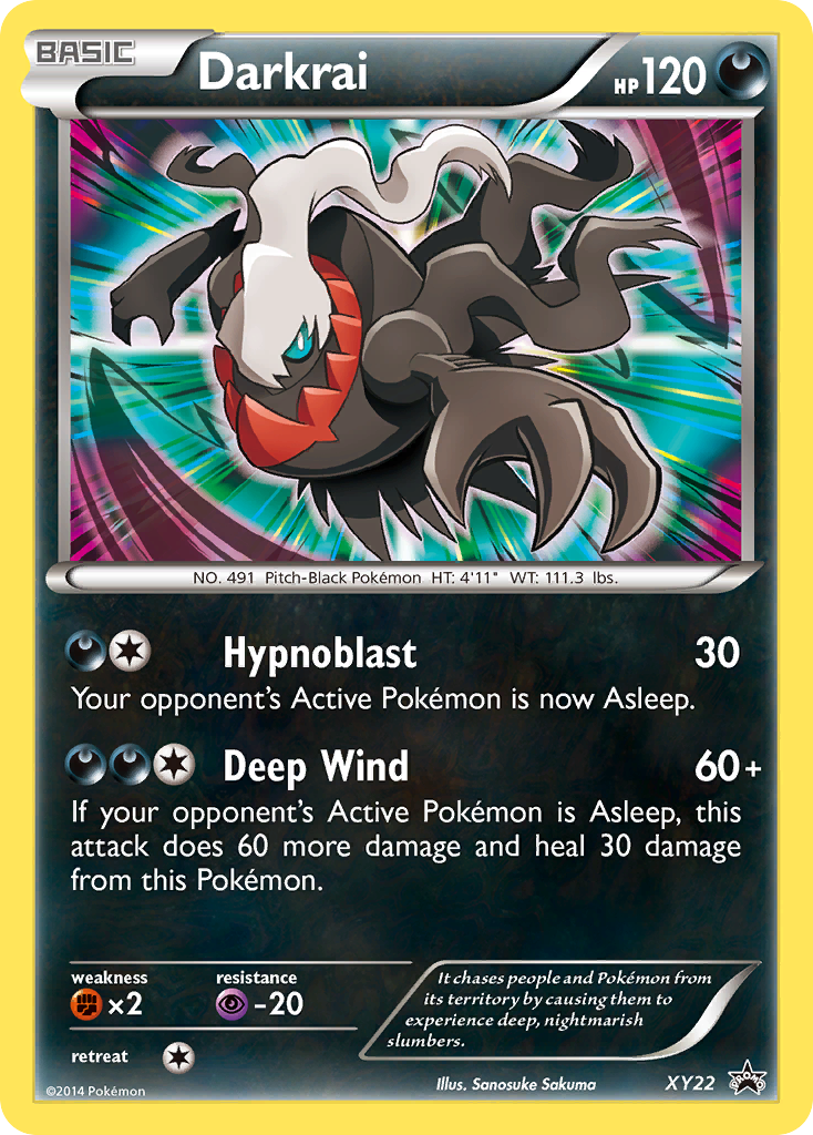 Darkrai XY22/211 Promo card from XY Black Star Promos