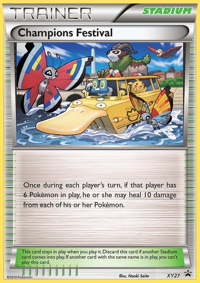 Champions Festival XY27 Promo card from XY Black Star Promos
