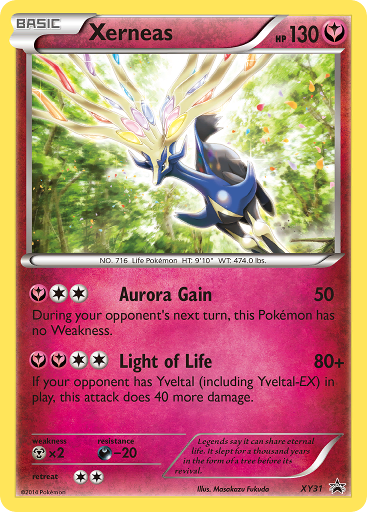 Xerneas XY31 Promo card from XY Black Star Promos