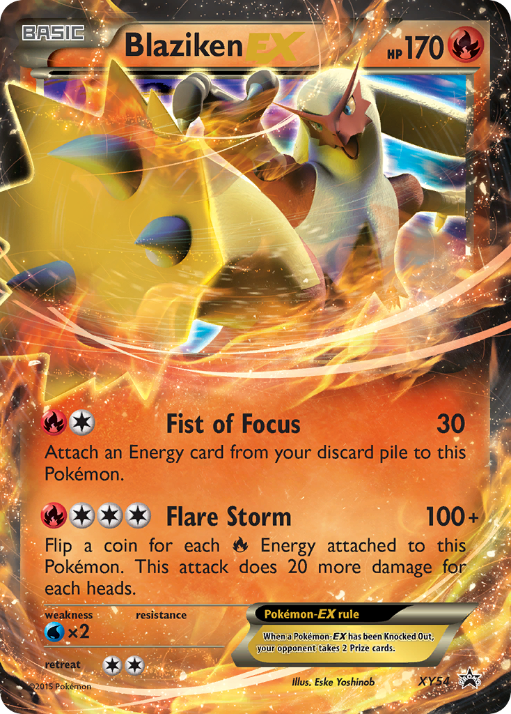 Blaziken-EX XY54 Promo card from XY Black Star Promos