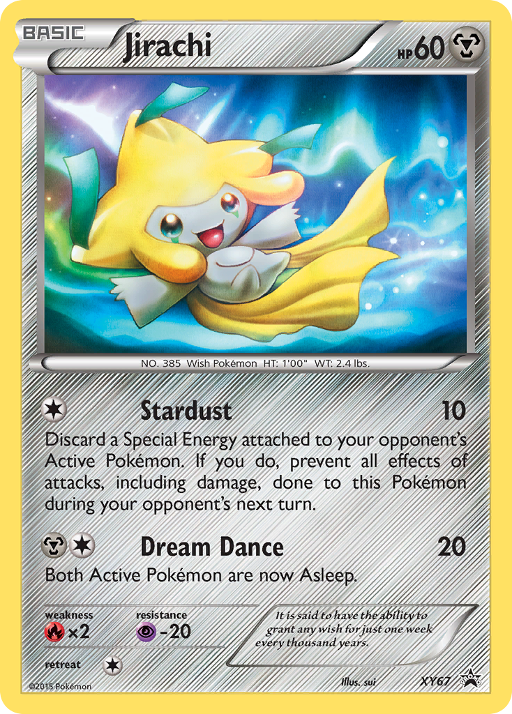 Jirachi XY67 Promo card from XY Black Star Promos