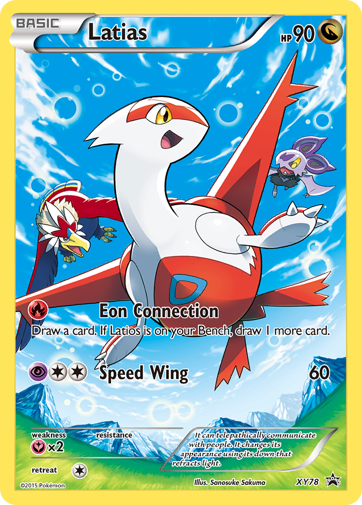 Latias XY78 Promo card from XY Black Star Promos