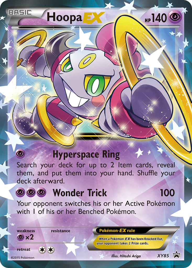 Hoopa-EX XY85 Promo card from XY Black Star Promos