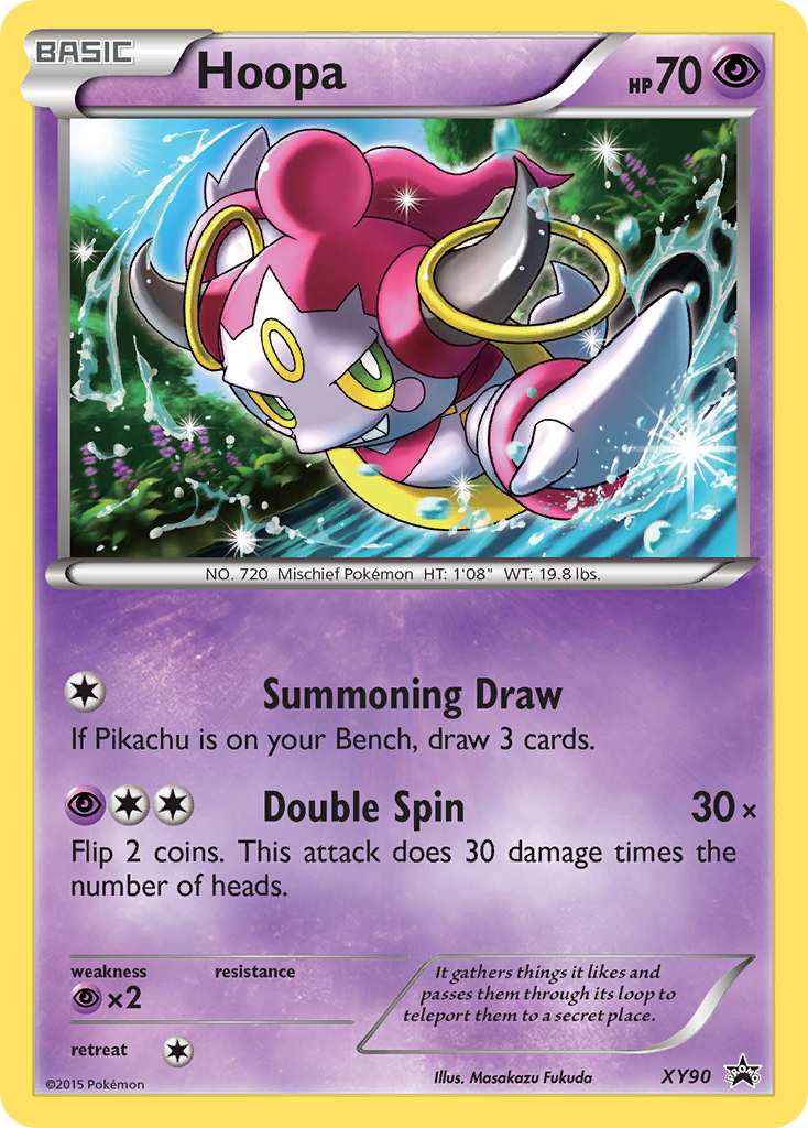 Hoopa XY90/211 Promo card from XY Black Star Promos