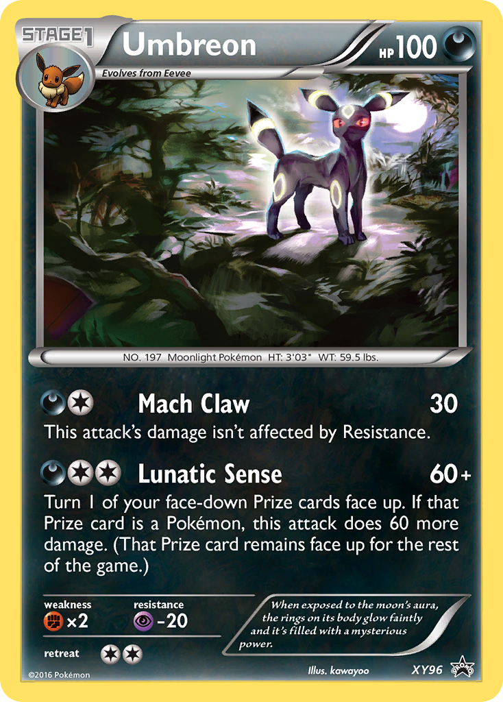 Umbreon XY96/211 Promo card from XY Black Star Promos