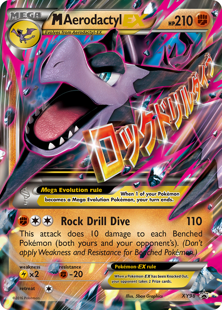 M Aerodactyl-EX XY98 Promo card from XY Black Star Promos