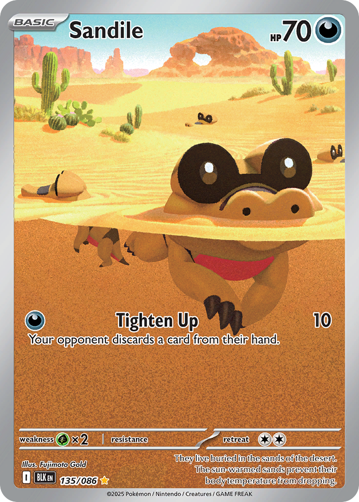 Sandile 135 Illustration Rare card from Black Bolt