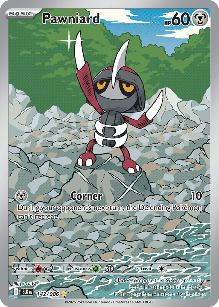 Pawniard 142/86 Illustration Rare card from Black Bolt