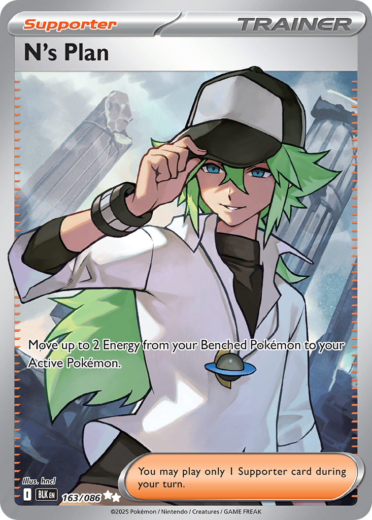 N's Plan 163 Ultra Rare card from Black Bolt