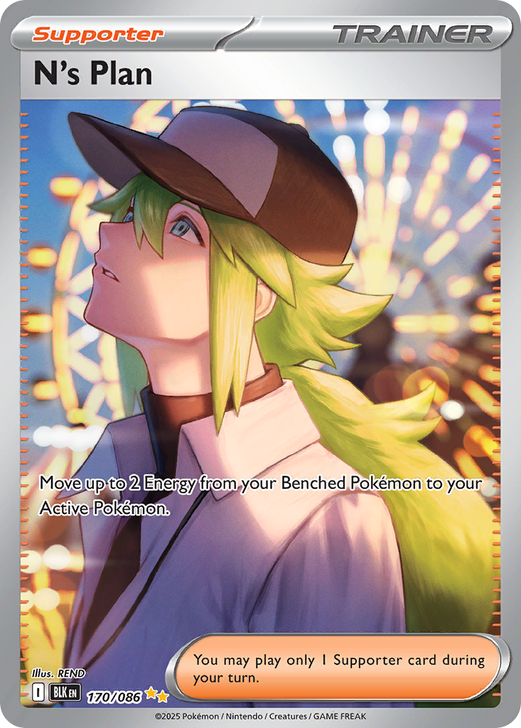 N's Plan 170 Special Illustration Rare card from Black Bolt
