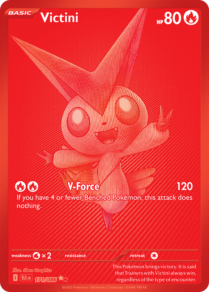 Victini 171 Rare card from Black Bolt