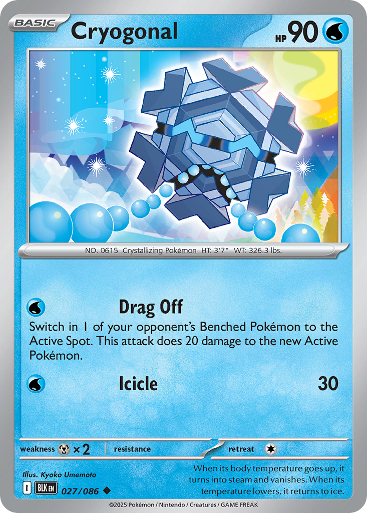 Cryogonal 27 Uncommon card from Black Bolt