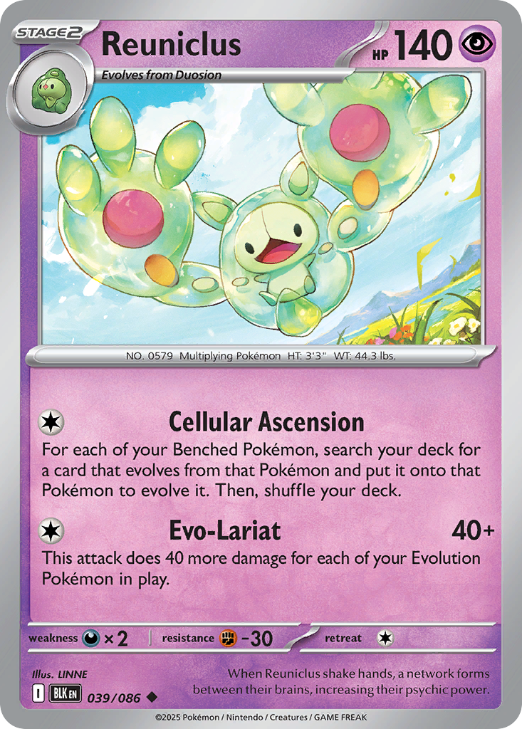 Reuniclus 39 Uncommon card from Black Bolt
