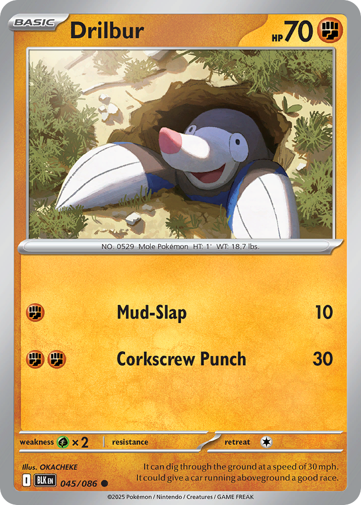 Drilbur 45 Common card from Black Bolt