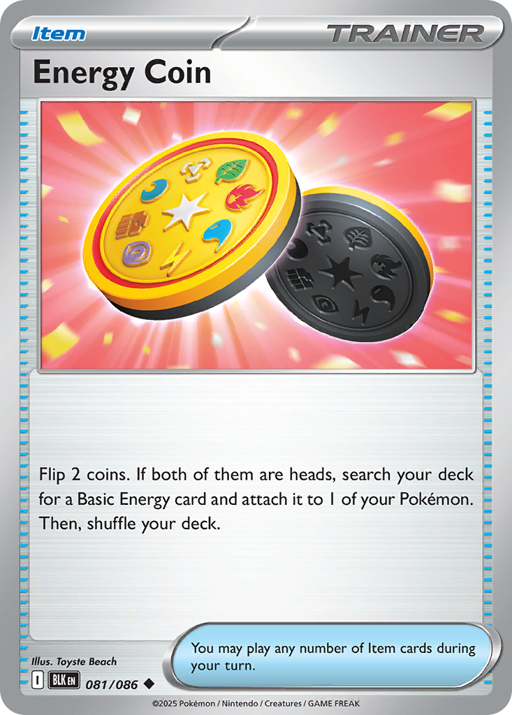Energy Coin 81 Uncommon card from Black Bolt